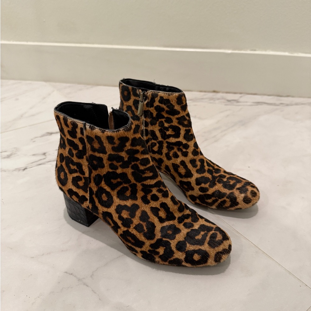 Sam Edelman leopard booties